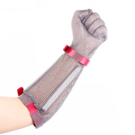 20cm Extended Wrist Chainmail Glove Lightweight Cut Resistant Kitchen Safety