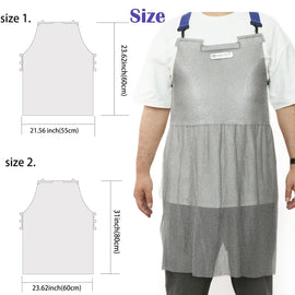 Stainless Steel Chainmail Apron for Cut Protection and Kitchen Safety