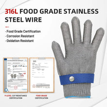 Load image into Gallery viewer, Cut Resistant Wire Mesh Glove Stainless Steel Anti Cut Safety Glove