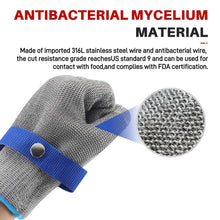 Load image into Gallery viewer, Cut Resistant Wire Mesh Glove Stainless Steel Anti Cut Safety Glove