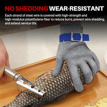 Load image into Gallery viewer, Cut Resistant Wire Mesh Glove Stainless Steel Anti Cut Safety Glove