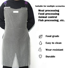 Load image into Gallery viewer, Cut Resistant Chainmail Apron with Stainless Steel Rings for Food Handling